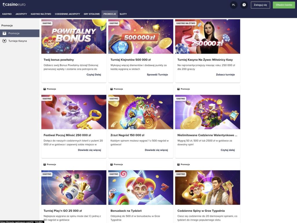 CasinoEuro bonusy