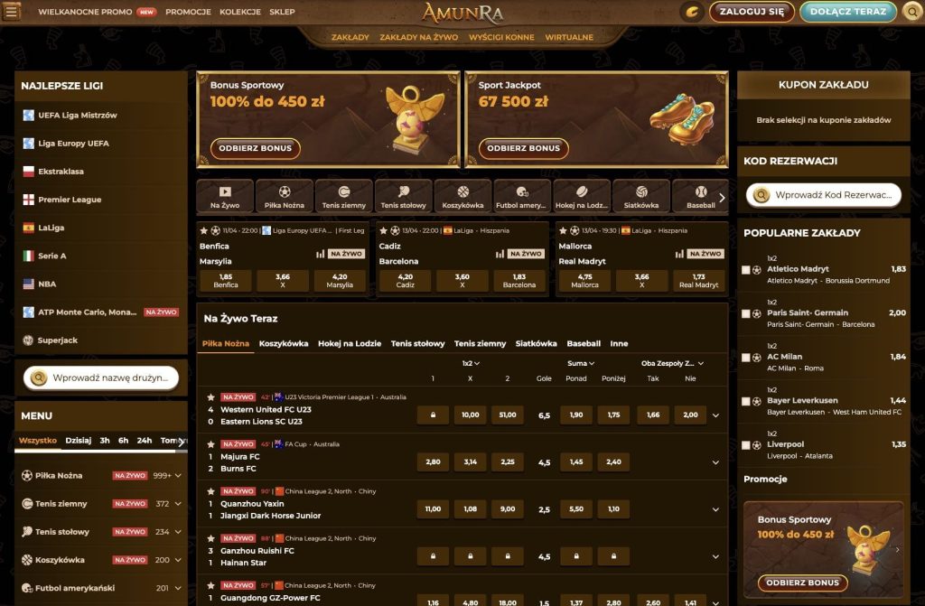 AmunRa casino zaklady sportowe