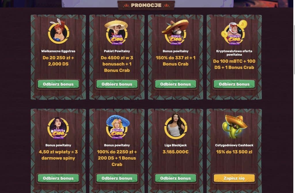 5Gringos casino bonusy