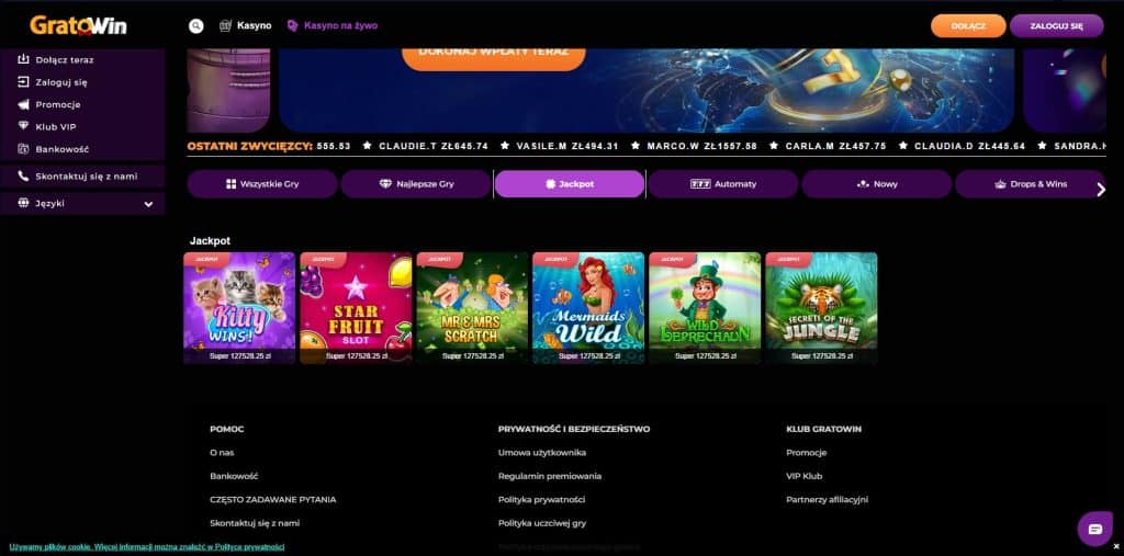 gratowin kasyno na zywo