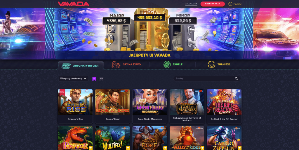 Vavada Casino Automaty do gier