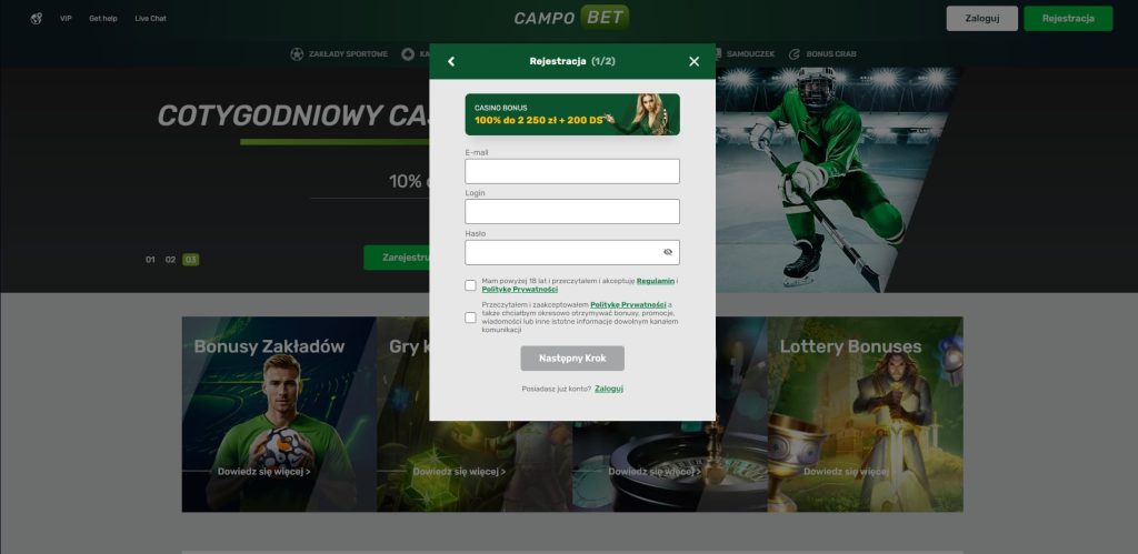 campobet Rejestracja