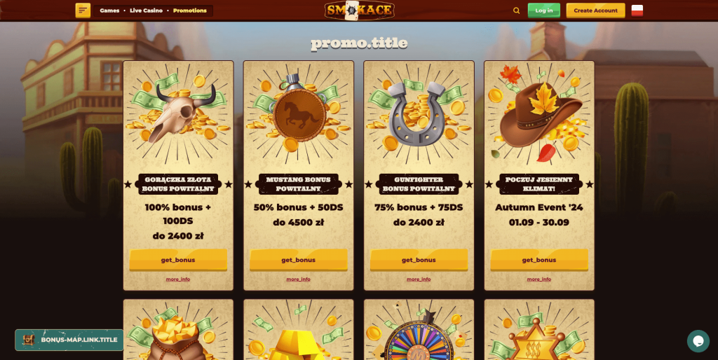 Smokace casino bonusy