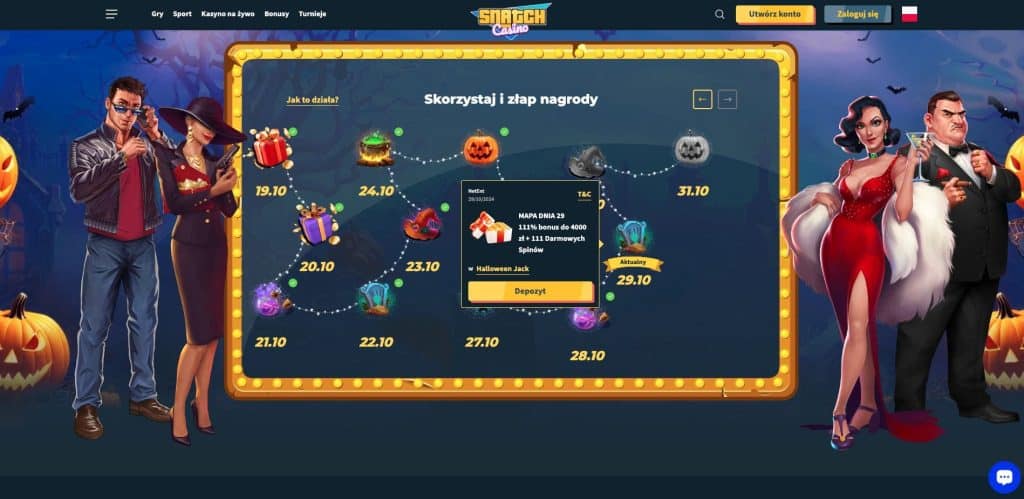 Snatch casino daily bonus