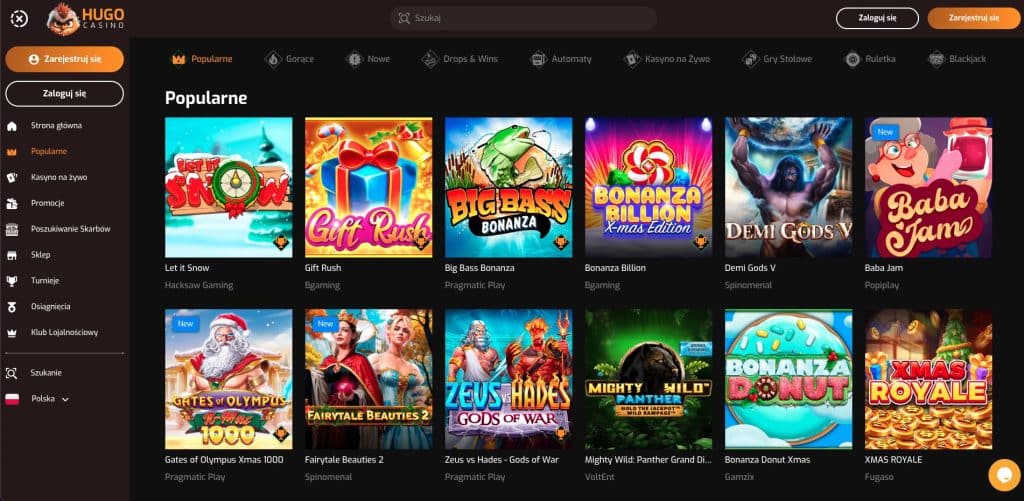 Hugo casino automaty do gier