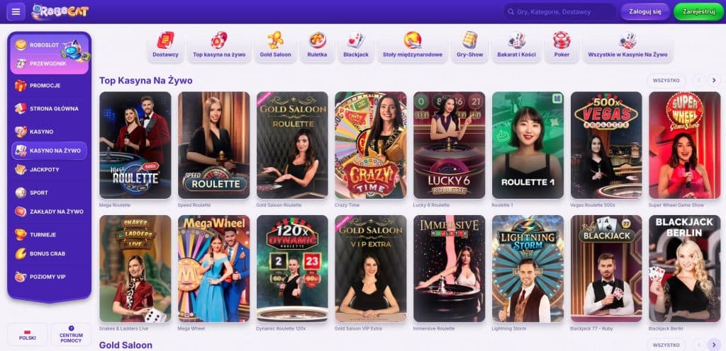 Gra z krupierami na żywo