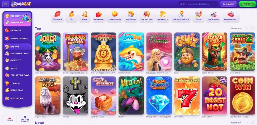 Robocat casino automaty do gier