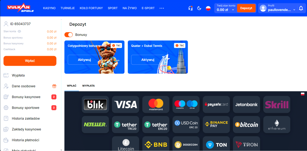 Metody Wpłaty i Wypłat