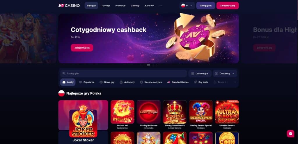 NV casino Polska