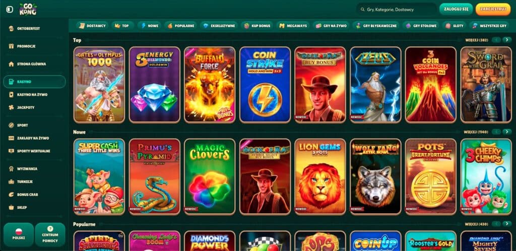 GoKong casino automaty do gier