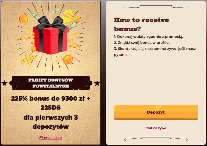 Smokace casino bonus powitalny