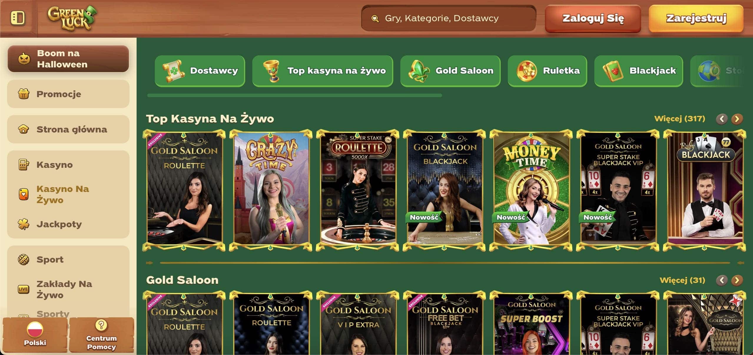 Gra z krupierami na żywo