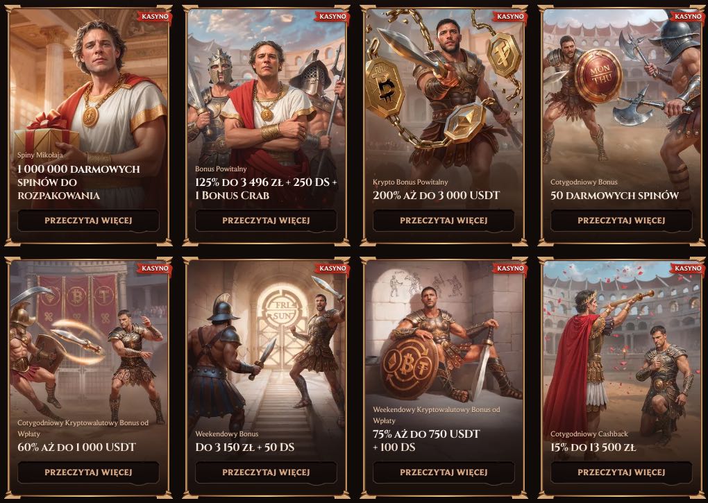 Lanista casino bonusy