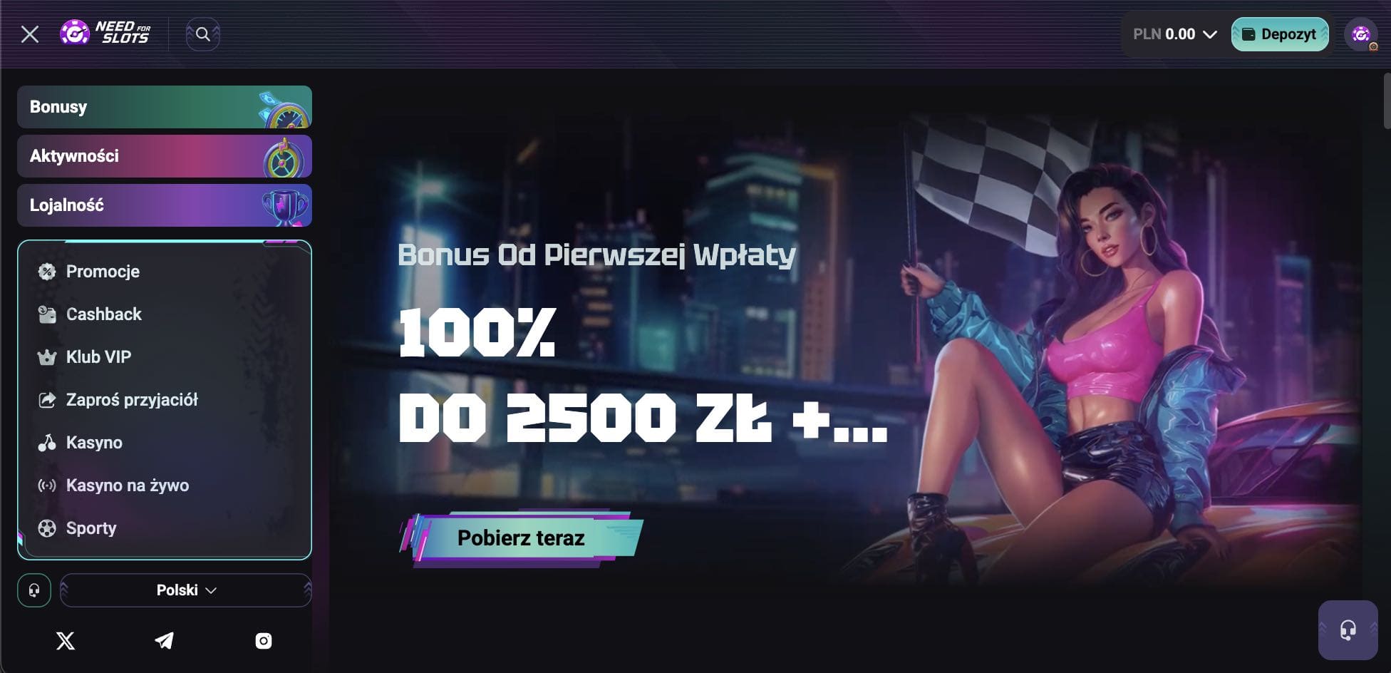 NeedForSlots casino Polska