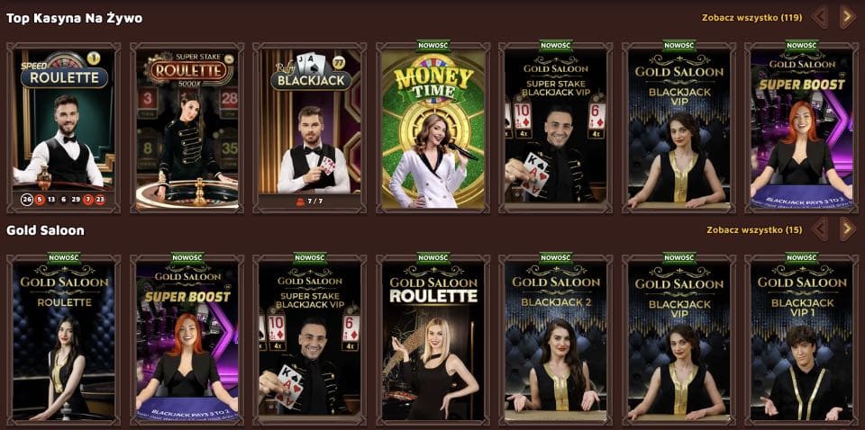 Gra z krupierami na żywo