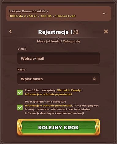 VikingLuck casino rejestracja konta