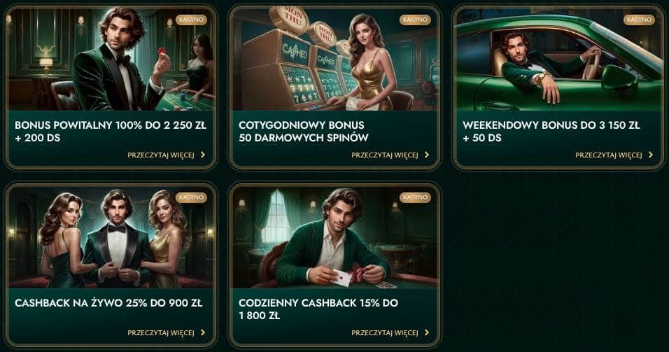 Cashed casino bonusy