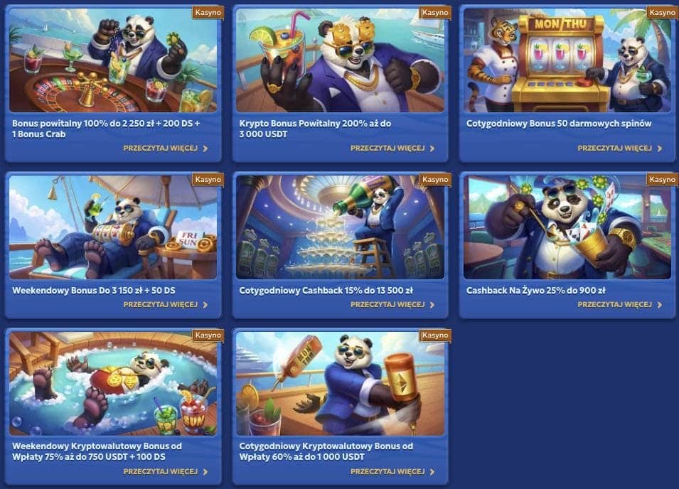 Pandido casino bonusy