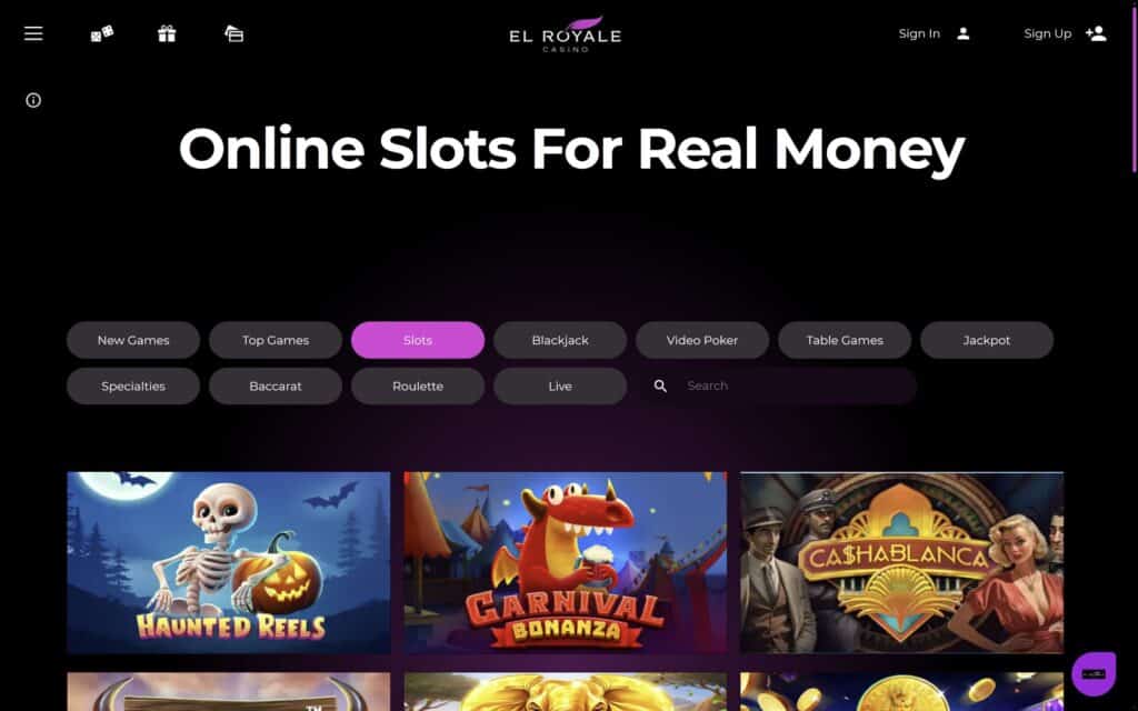 El Royale casino slots