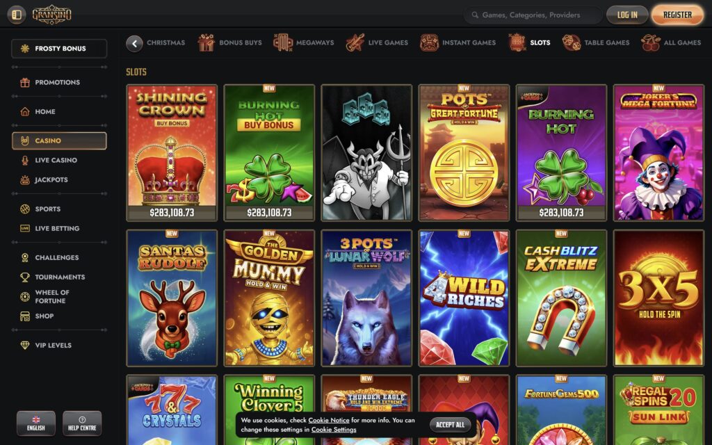 Gransino casino slots