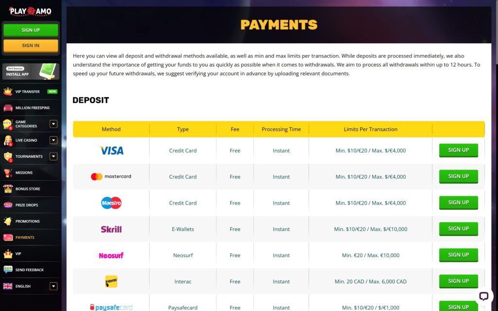 Payments