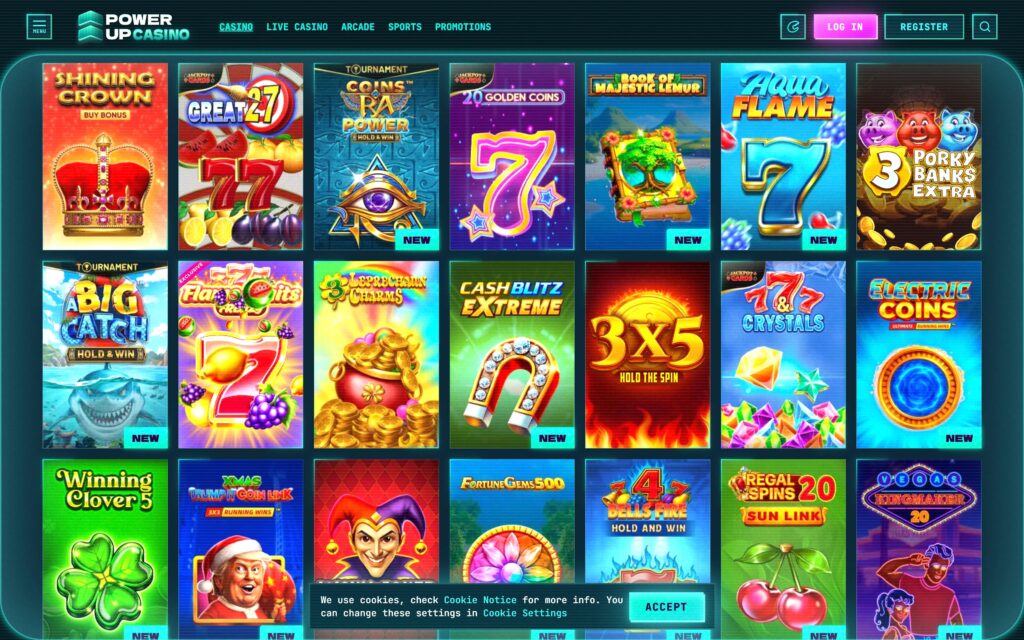 Power Up casino slots