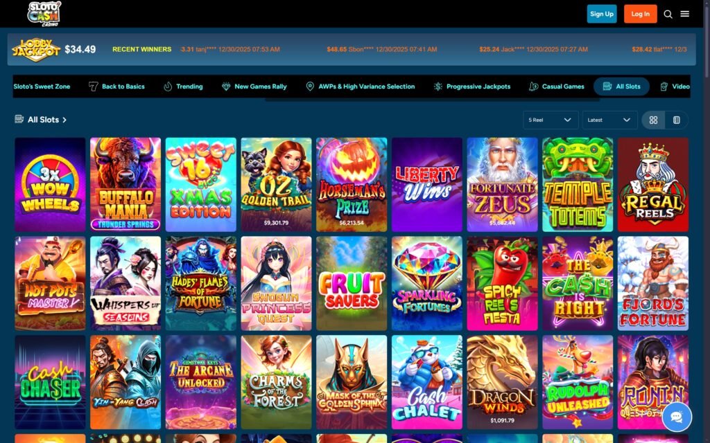 Sloto Cash casino slots