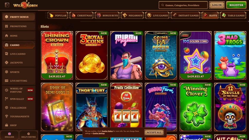 WildRobin casino slots
