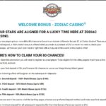Zodiac casino bonuses