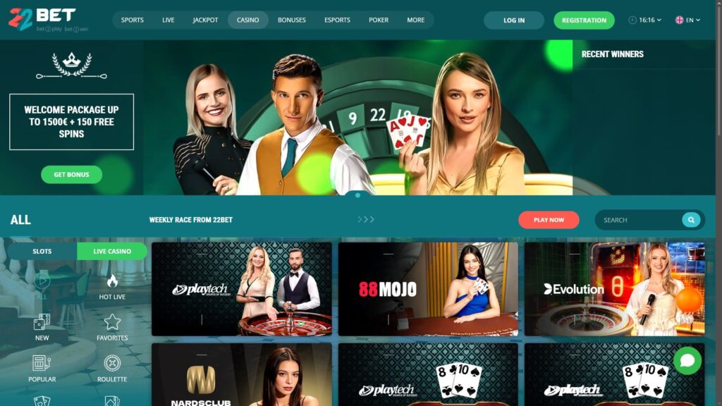 22bet casino