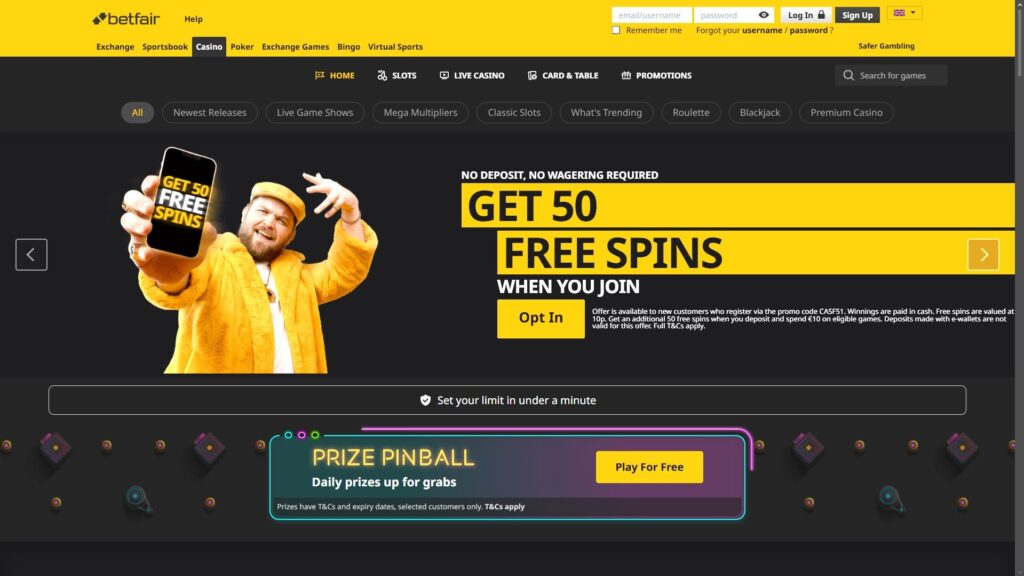 Betfair casino