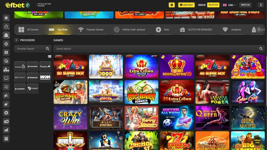 Efbet casino slots