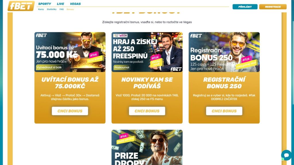 fBET casino bonuses