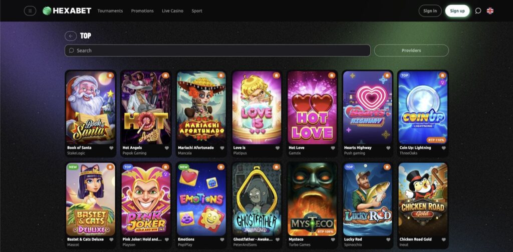 Hexabet casino slots