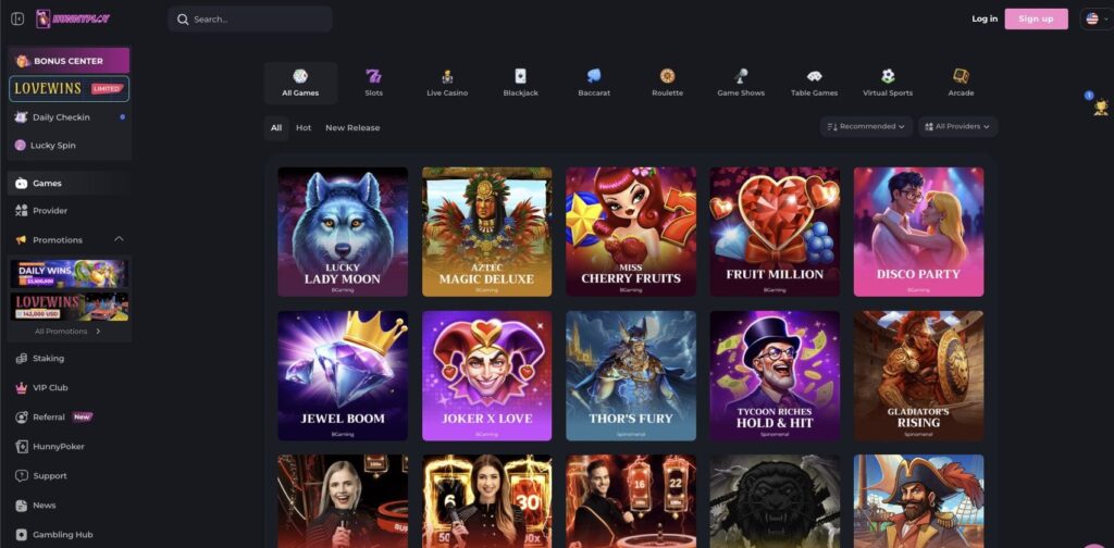HunnyPlay casino slots