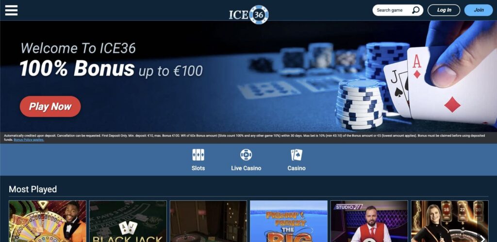 Ice36 casino review
