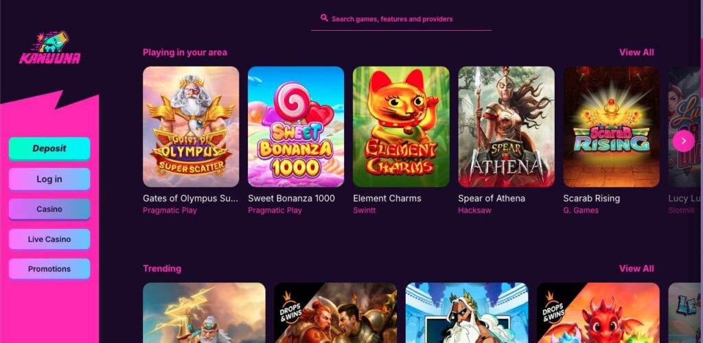 Kanuuna casino slots