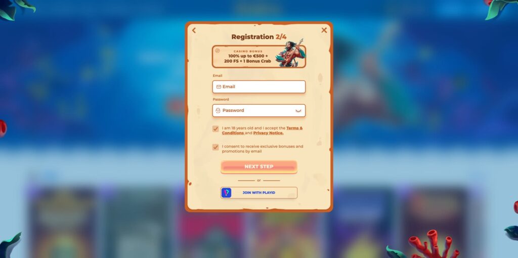 Posido Casino Registration