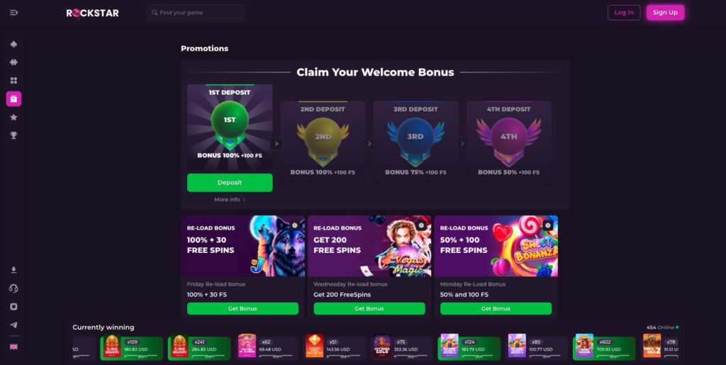 Rockstar Casino Bonuses