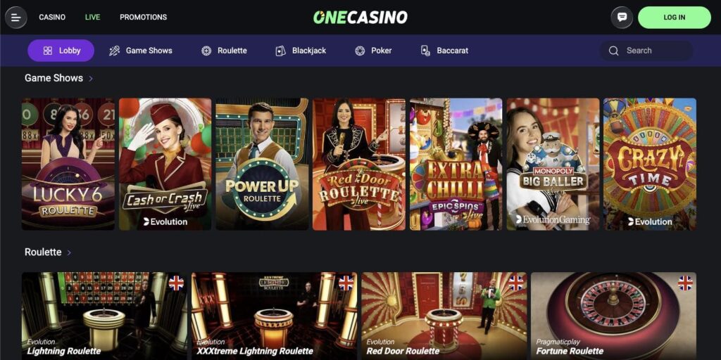 Live dealer casino